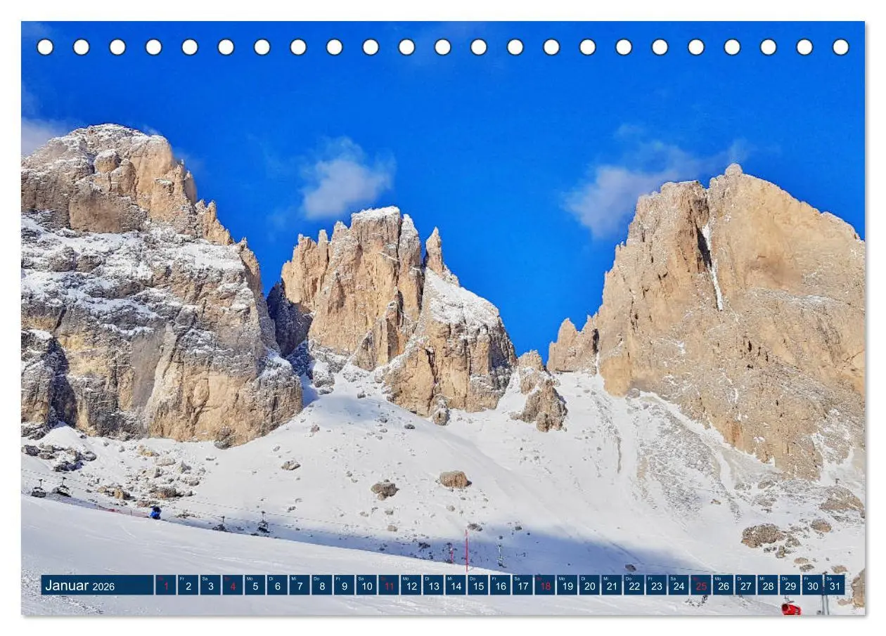 Bild: 9783457699195 | Sella Ronda (Tischkalender 2026 DIN A5 quer), CALVENDO Monatskalender
