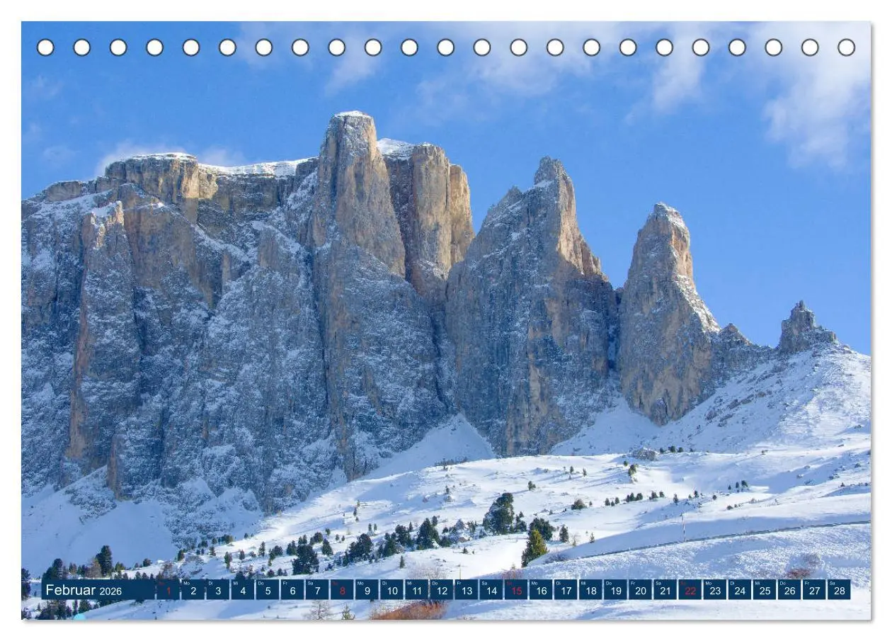 Bild: 9783457699195 | Sella Ronda (Tischkalender 2026 DIN A5 quer), CALVENDO Monatskalender