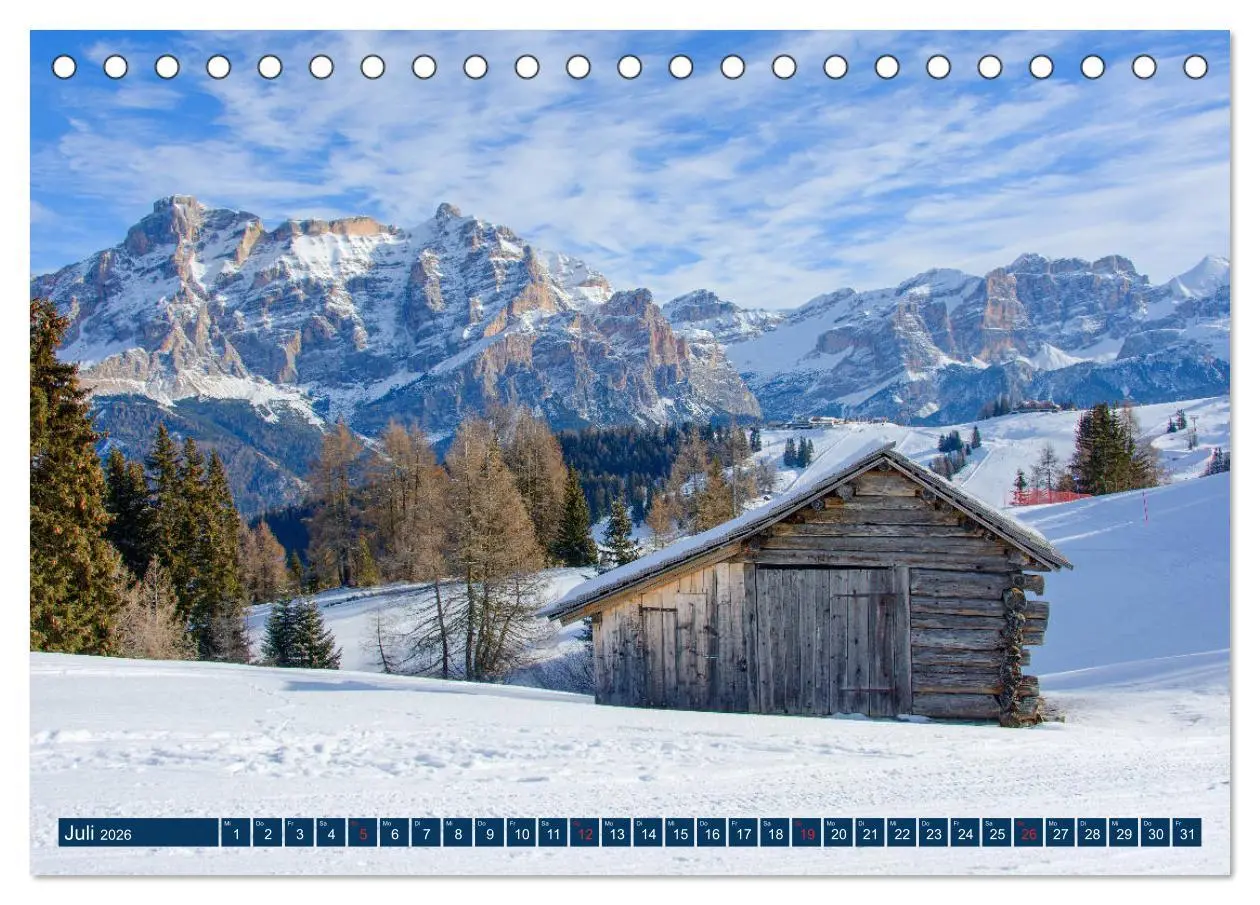 Bild: 9783457699195 | Sella Ronda (Tischkalender 2026 DIN A5 quer), CALVENDO Monatskalender