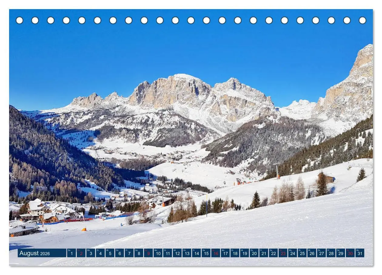 Bild: 9783457699195 | Sella Ronda (Tischkalender 2026 DIN A5 quer), CALVENDO Monatskalender