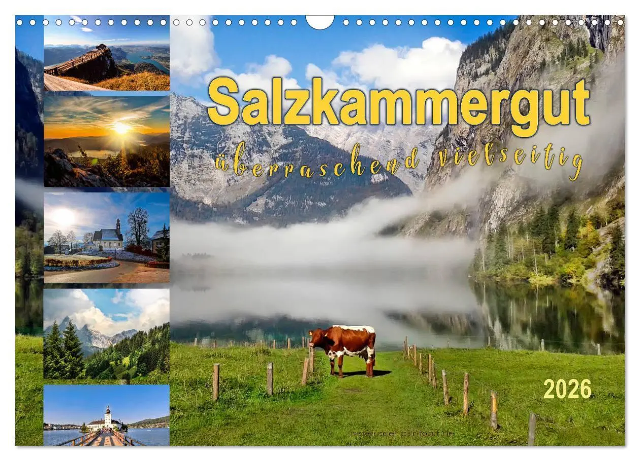 Cover: 9783457909195 | Salzkammergut, überraschend vielseitig (Wandkalender 2026 DIN A3...