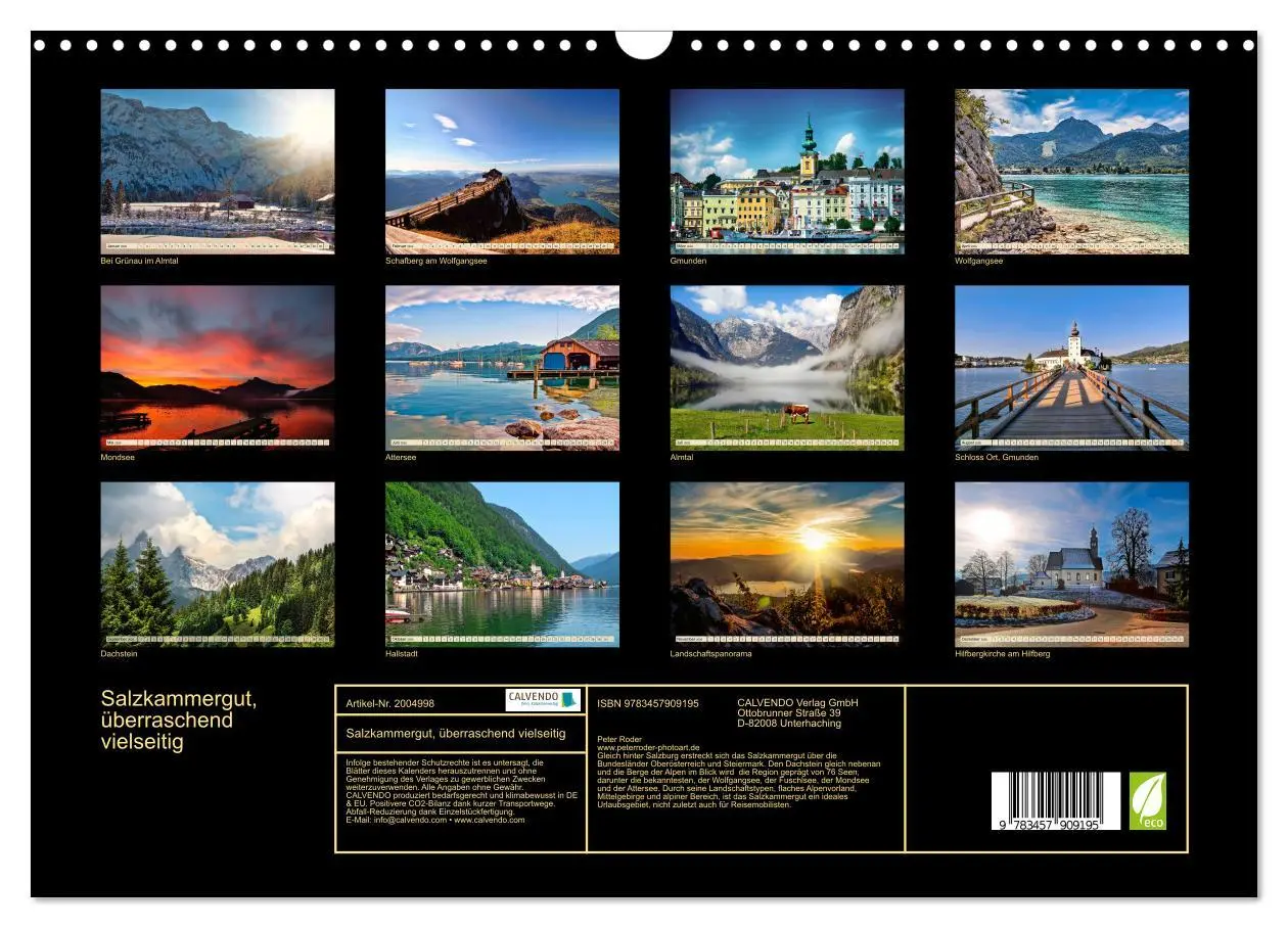 Bild: 9783457909195 | Salzkammergut, überraschend vielseitig (Wandkalender 2026 DIN A3...