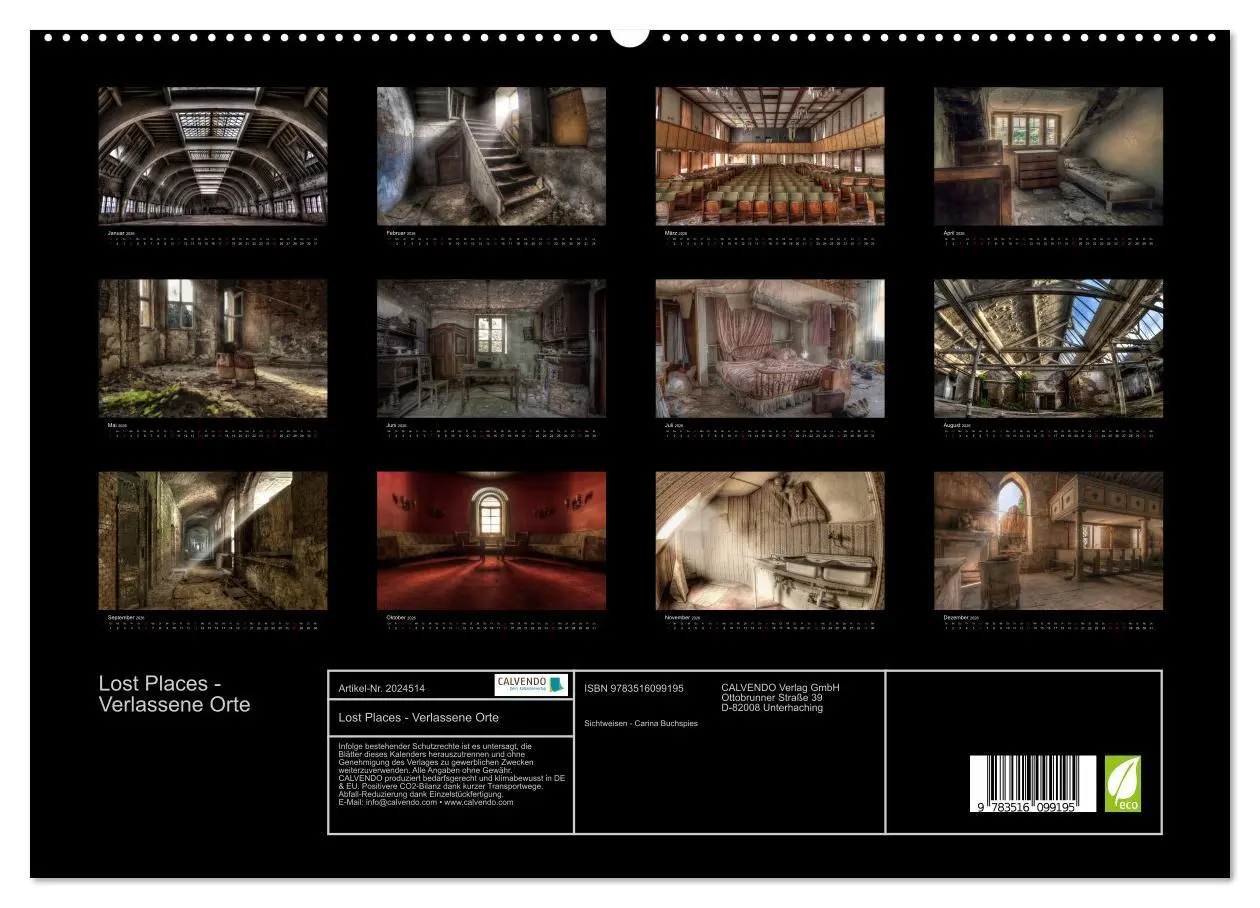 Bild: 9783516099195 | Lost Places - Verlassene Orte (hochwertiger Premium Wandkalender...