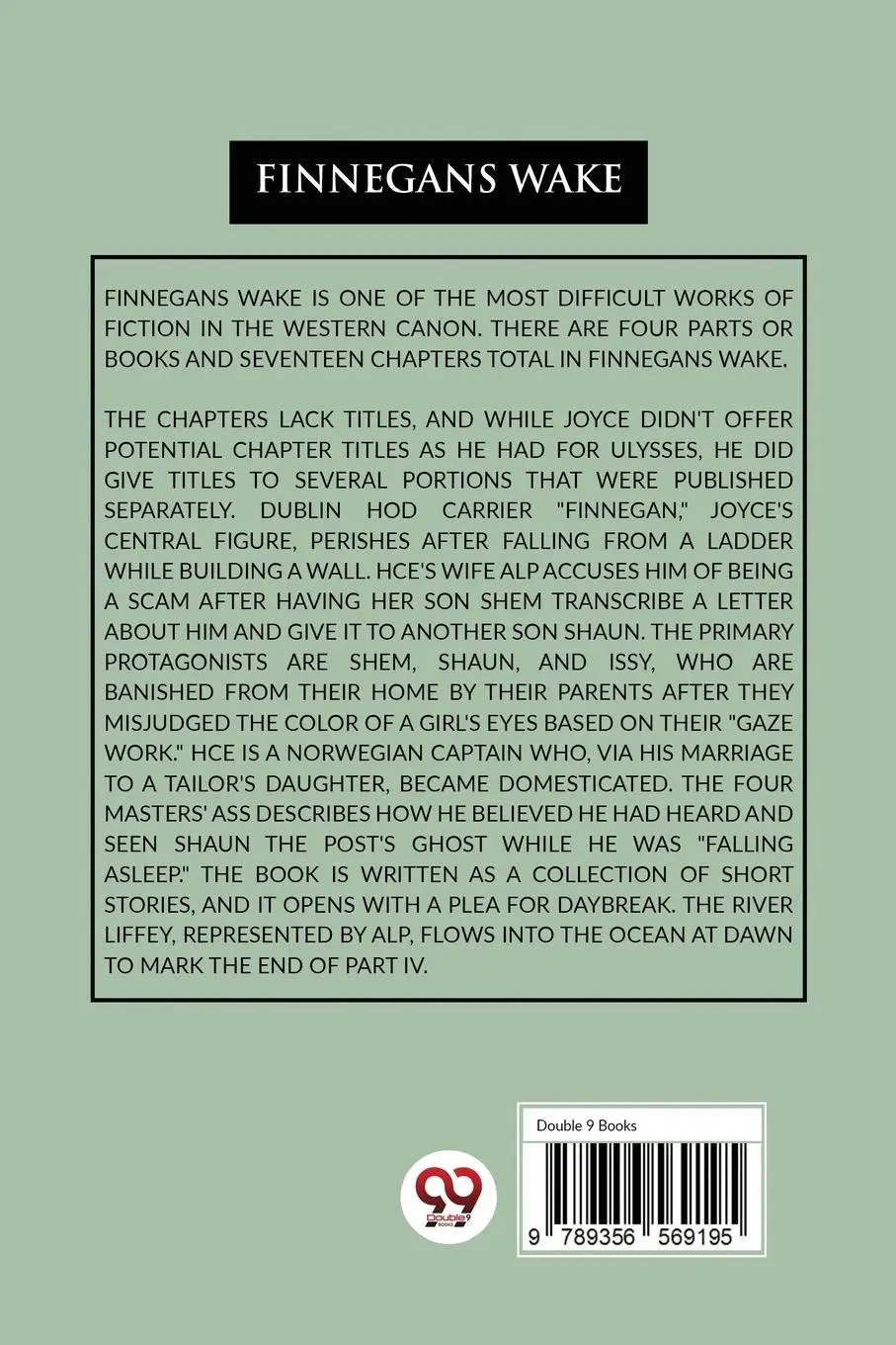 Rückseite: 9789356569195 | Finnegans Wake | James Joyce | Taschenbuch | Kartoniert / Broschiert