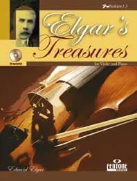 Cover: 9790230009195 | Elgar's Treasures For Violin And Piano | Edward Elgar | Buch + CD