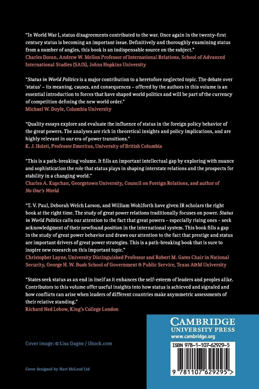 Rückseite: 9781107629295 | Status in World Politics | T. V. Paul (u. a.) | Taschenbuch | Englisch