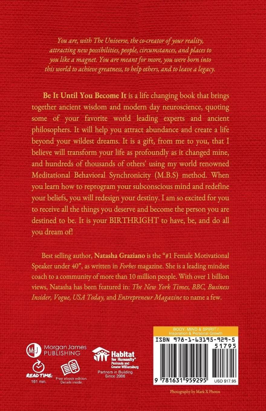 Rückseite: 9781631959295 | Be It Until You Become It | Natasha Graziano | Taschenbuch | Englisch