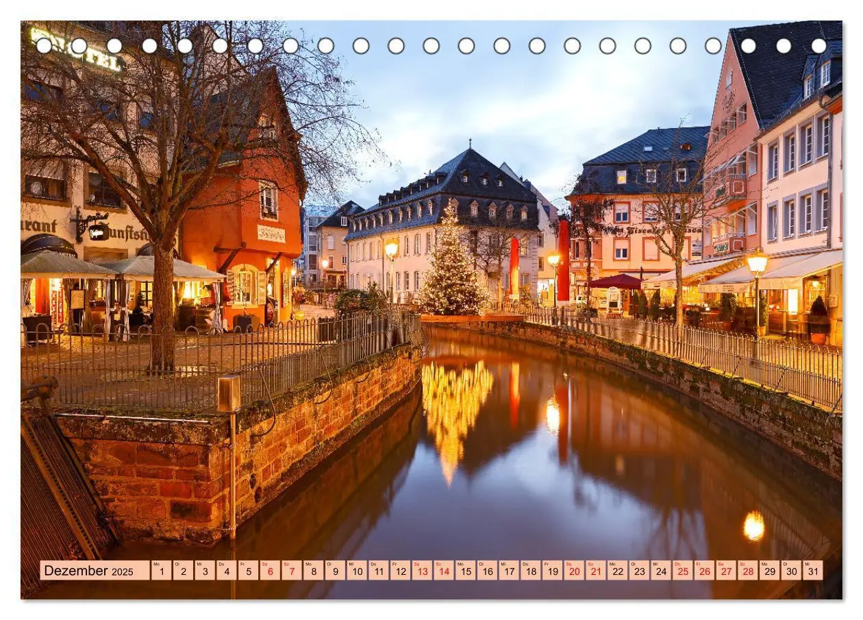 Bild: 9783457139295 | Idyllisches Saarburg (Tischkalender 2025 DIN A5 quer), CALVENDO...