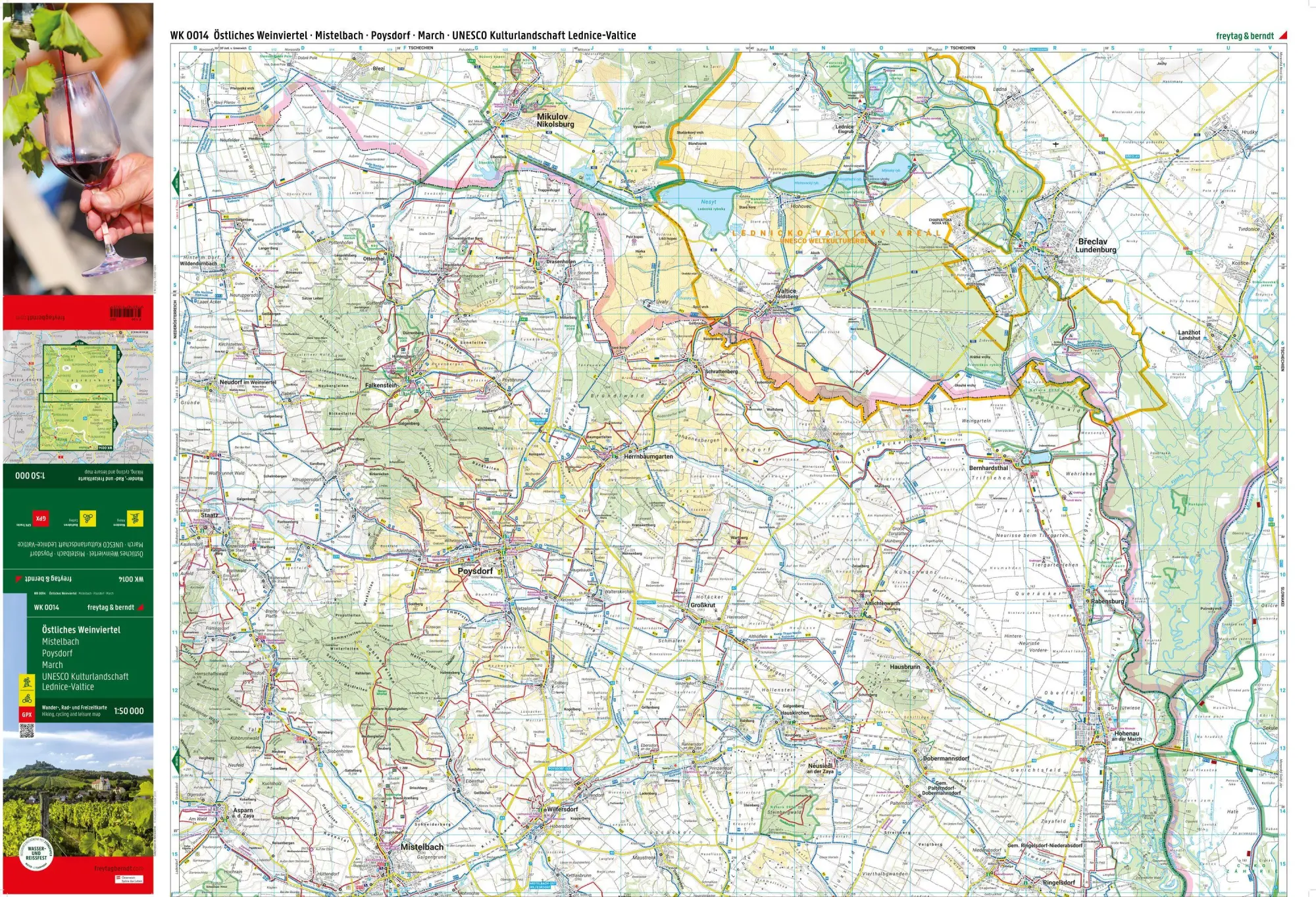 Bild: 9783707919295 | freytag &amp; berndt Wanderkarte WK 0014 Östliches Weinviertel -...