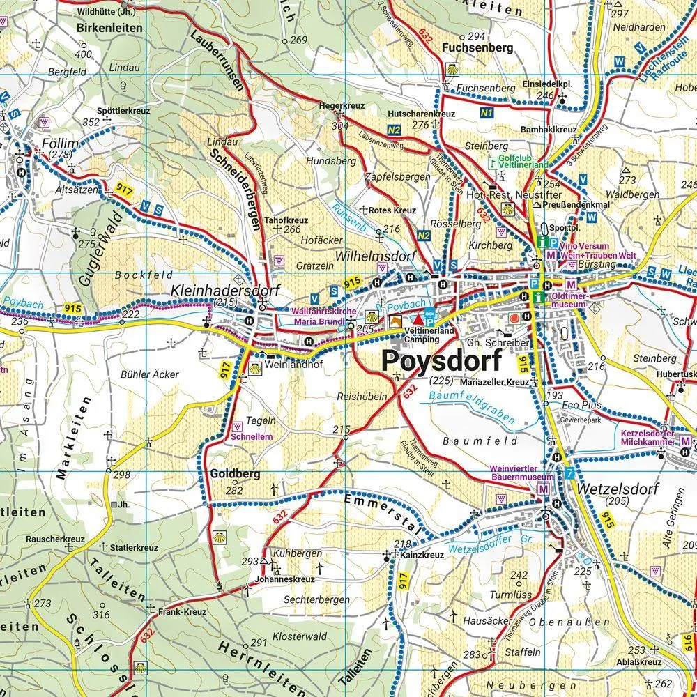 Bild: 9783707919295 | freytag &amp; berndt Wanderkarte WK 0014 Östliches Weinviertel -...