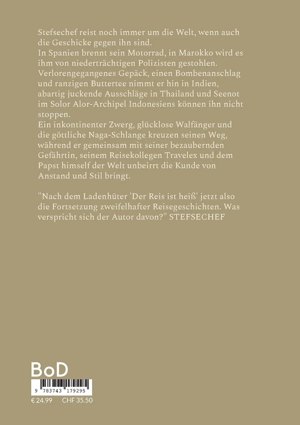 Rückseite: 9783743179295 | Mehr Reis bitte! | Stefsechef bringt der Welt den Style | Michelfeit