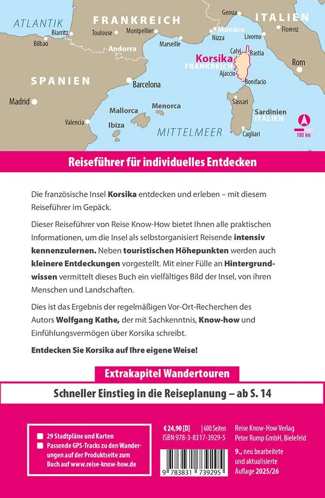 Rückseite: 9783831739295 | Reise Know-How Reiseführer Korsika | Wolfgang Kathe | Taschenbuch