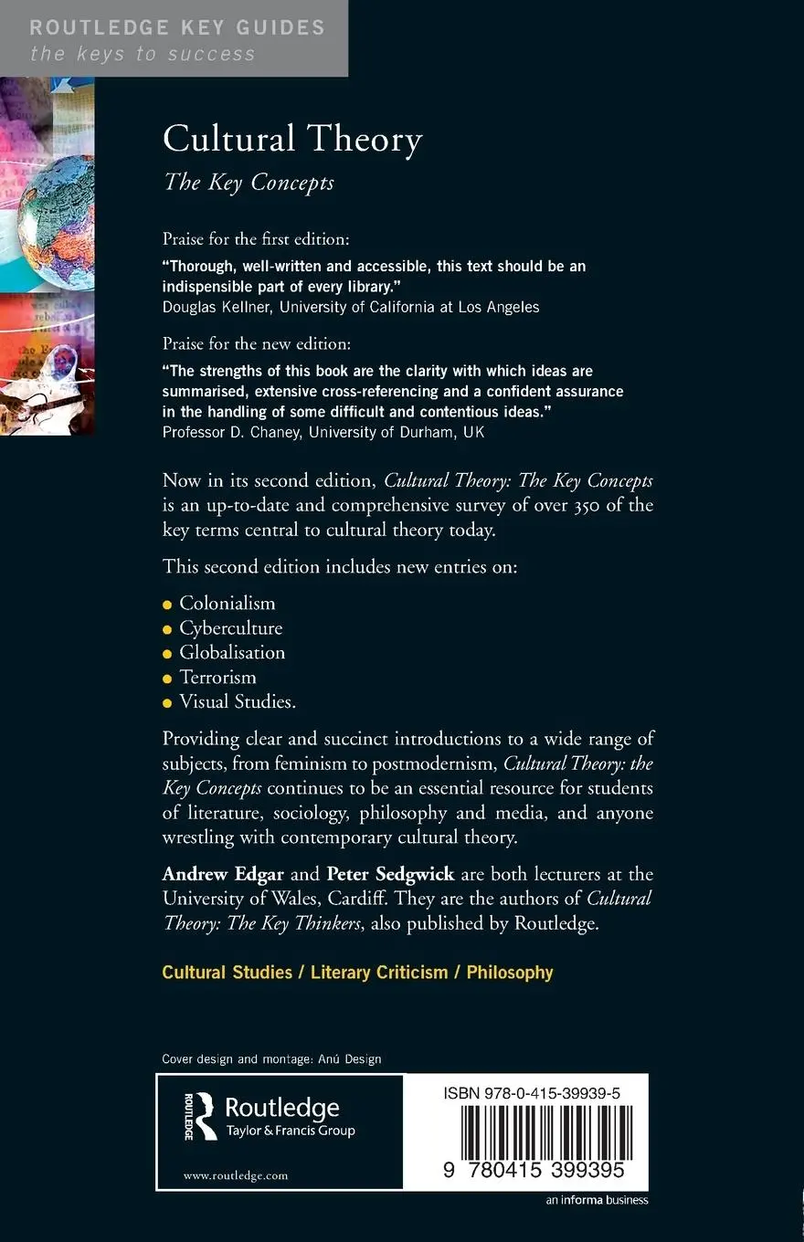 Rückseite: 9780415399395 | Cultural Theory | The Key Concepts | Andrew Edgar (u. a.) | Buch