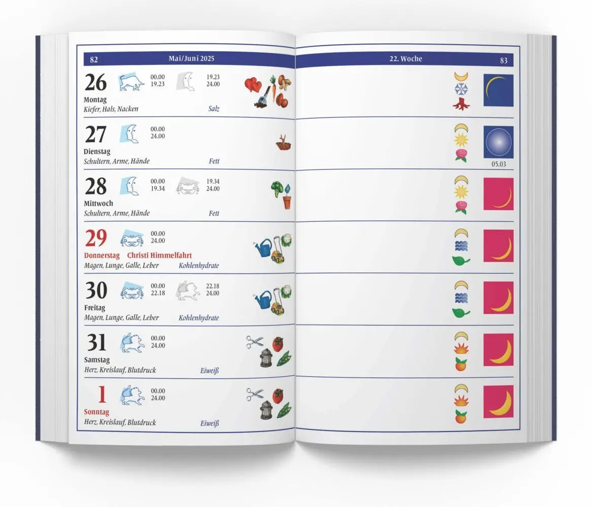 Bild: 9783453239395 | Mit dem Mond leben 2025 | Helga Föger | Kalender | Kalender | Deutsch