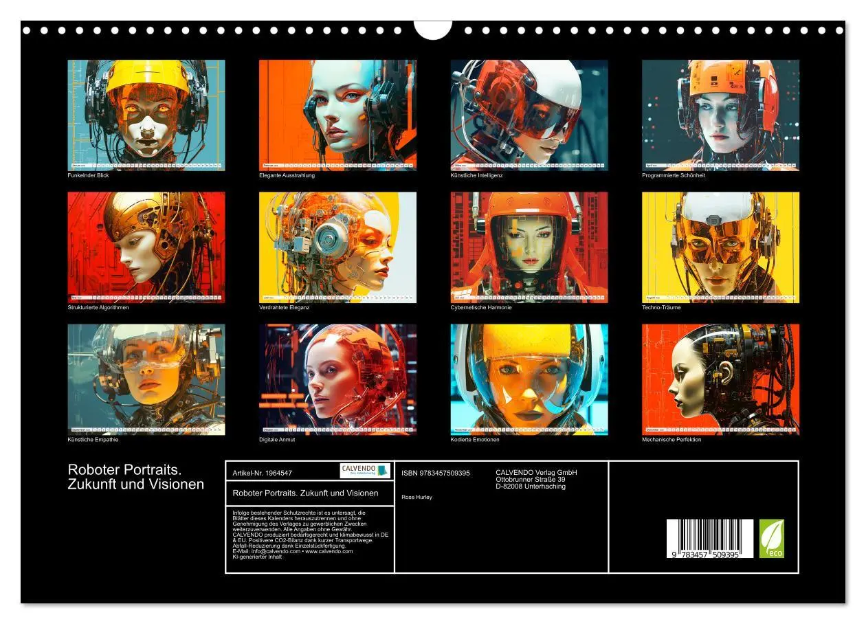 Bild: 9783457509395 | Roboter Portraits. Zukunft und Visionen (Wandkalender 2026 DIN A3...