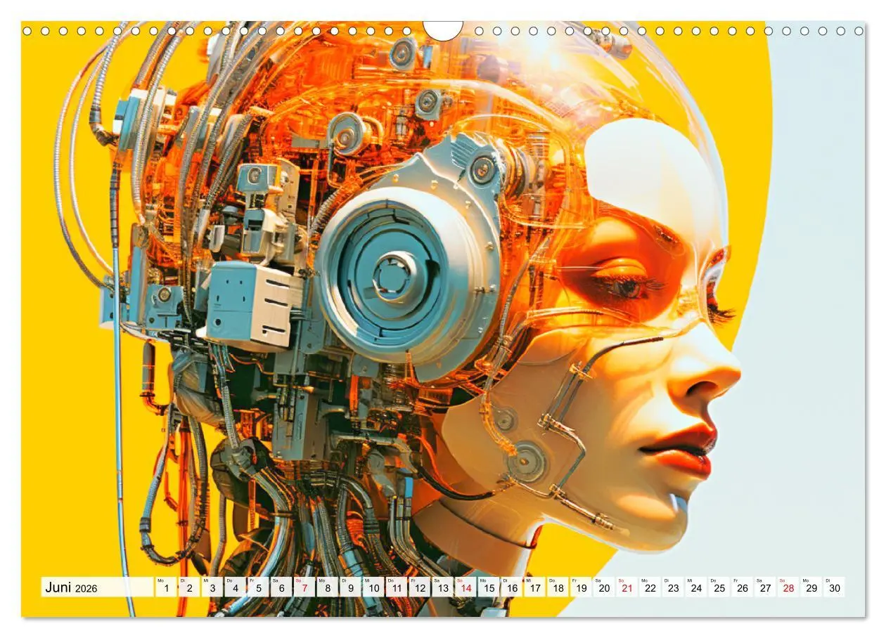 Bild: 9783457509395 | Roboter Portraits. Zukunft und Visionen (Wandkalender 2026 DIN A3...