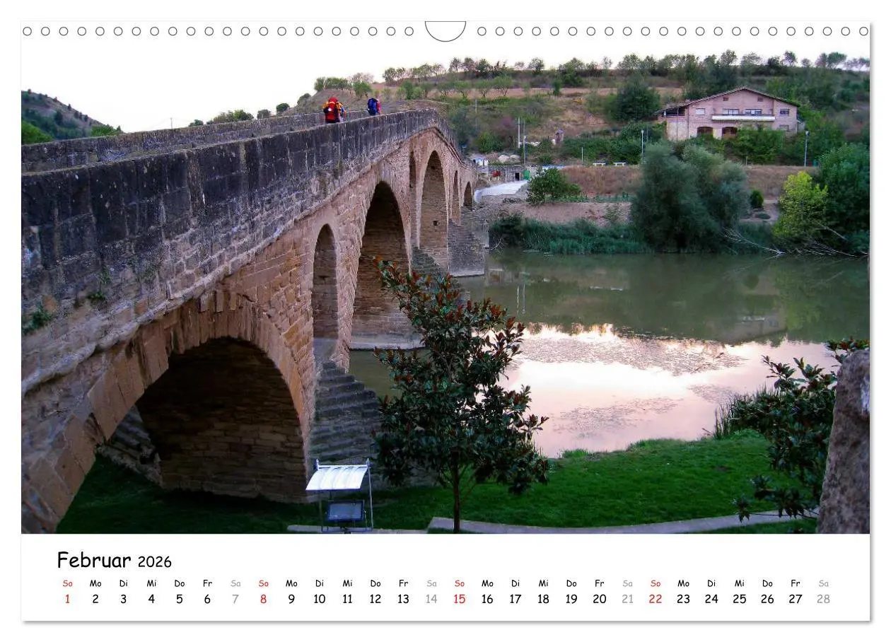 Bild: 9783516079395 | Jakobsweg - Camino Frances (Wandkalender 2026 DIN A3 quer),...