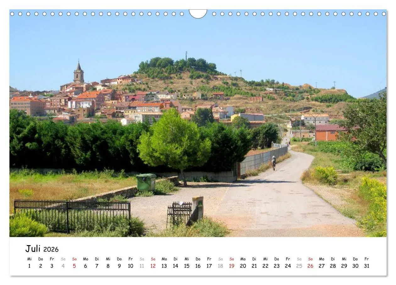 Bild: 9783516079395 | Jakobsweg - Camino Frances (Wandkalender 2026 DIN A3 quer),...