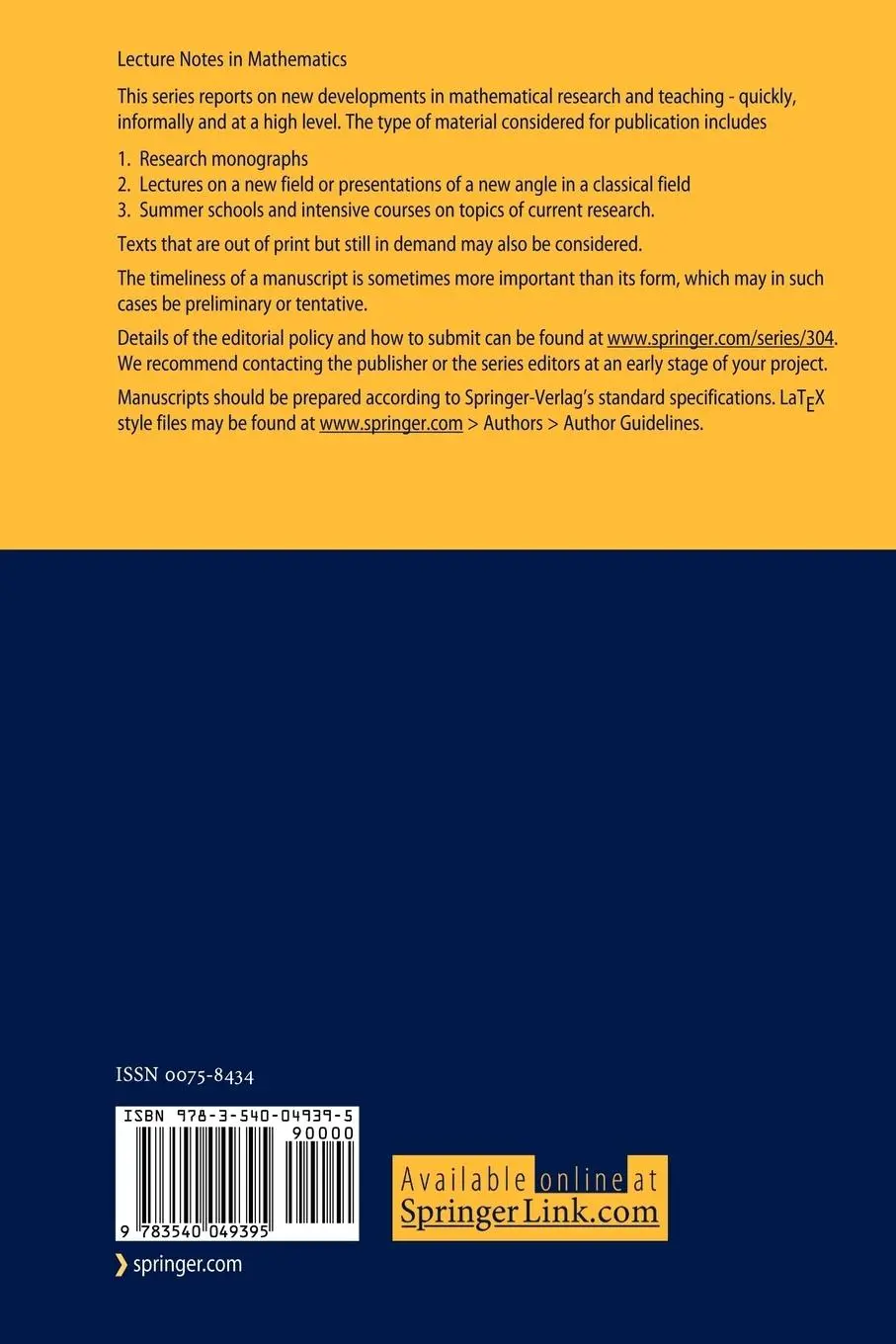 Rückseite: 9783540049395 | Dualität lokalkompakter Gruppen | Herbert Heyer | Taschenbuch
