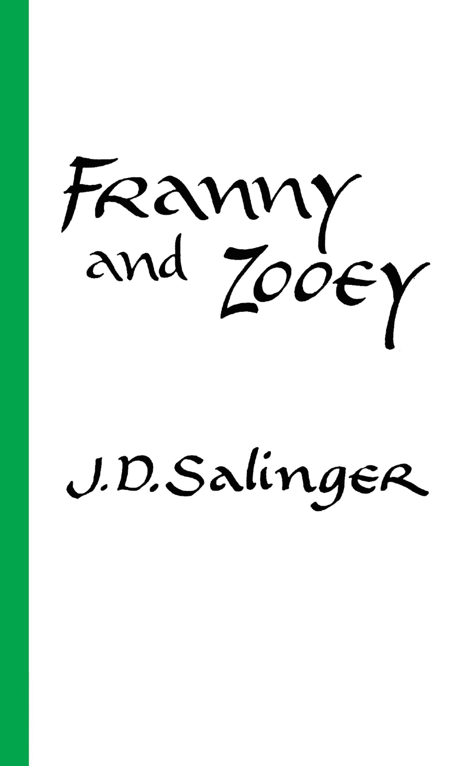 Franny and Zooey | Jerome D. Salinger | Taschenbuch | 202 S. | Englisch | 1991 | Hachette Book Group USA | EAN 9780316769495 - Salinger, Jerome D.