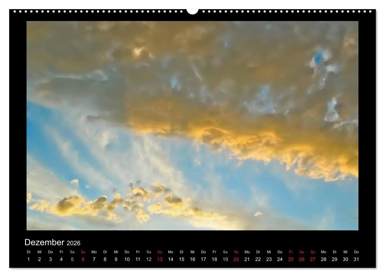 Bild: 9783516209495 | Wolkenbilder (Wandkalender 2026 DIN A2 quer), CALVENDO Monatskalender