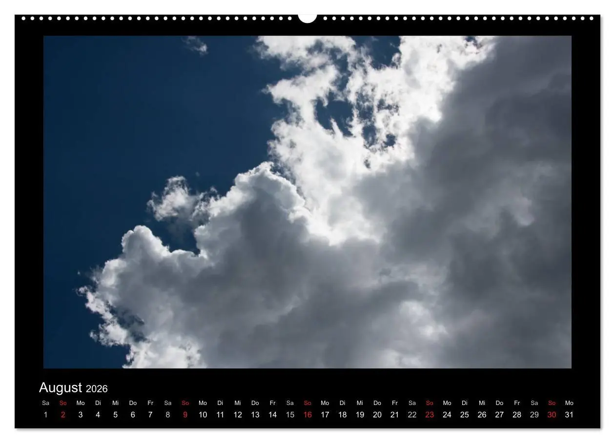 Bild: 9783516209495 | Wolkenbilder (Wandkalender 2026 DIN A2 quer), CALVENDO Monatskalender