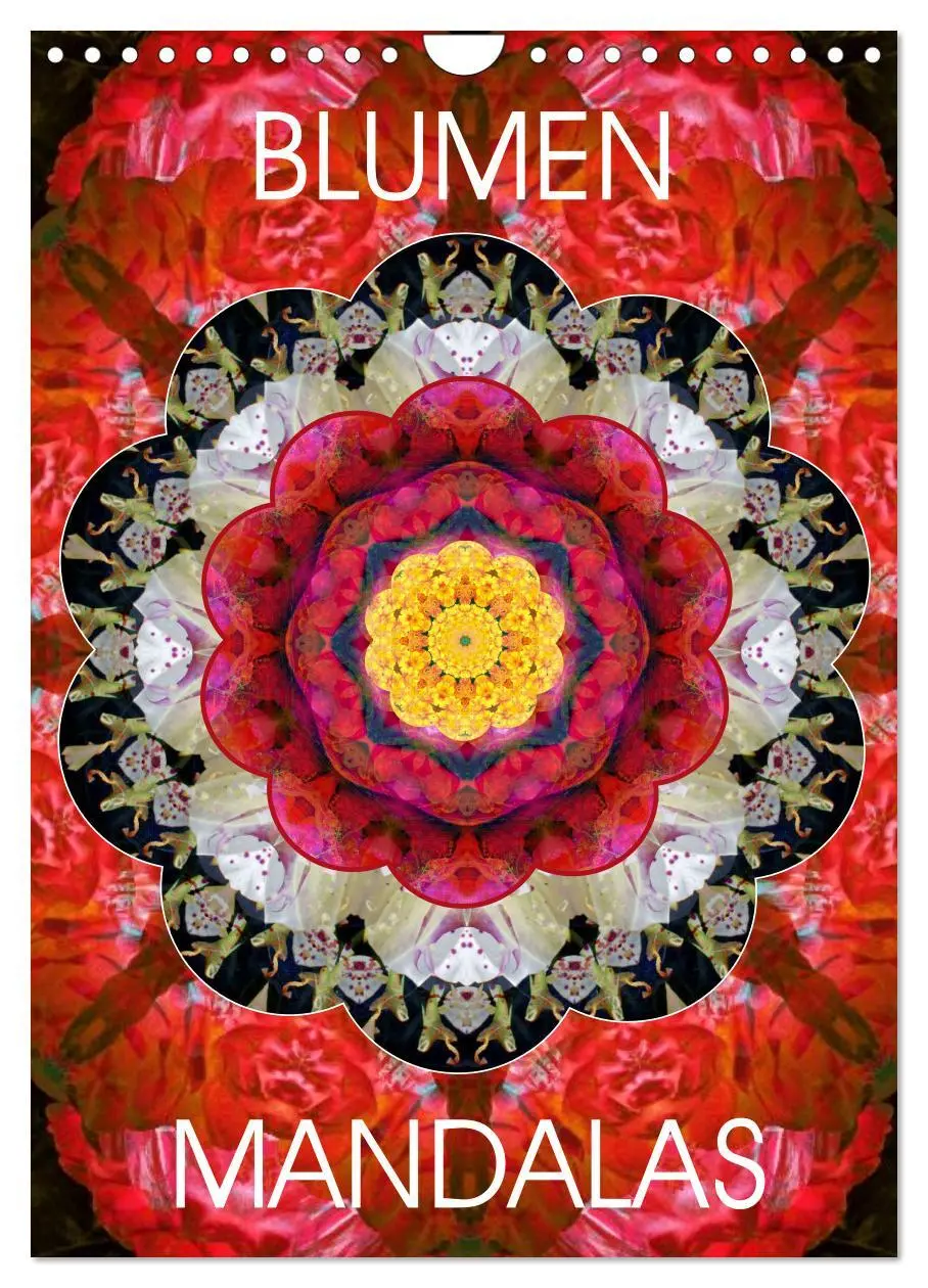 Cover: 9783516449495 | BLUMEN MANDALAS (Wandkalender 2026 DIN A4 hoch), CALVENDO...
