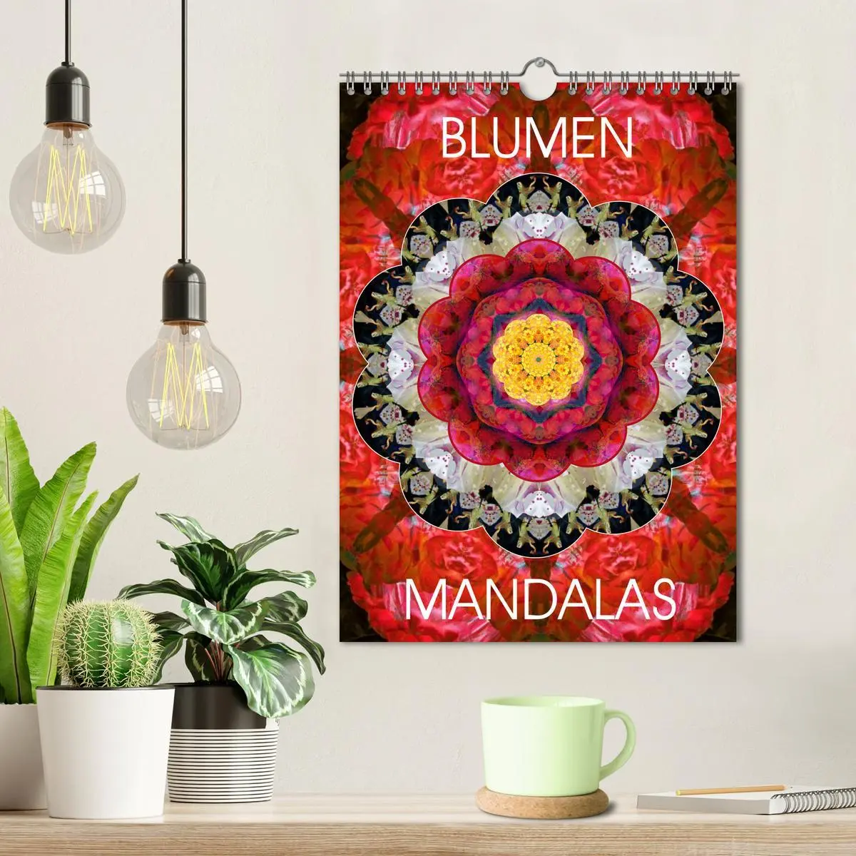 Bild: 9783516449495 | BLUMEN MANDALAS (Wandkalender 2026 DIN A4 hoch), CALVENDO...
