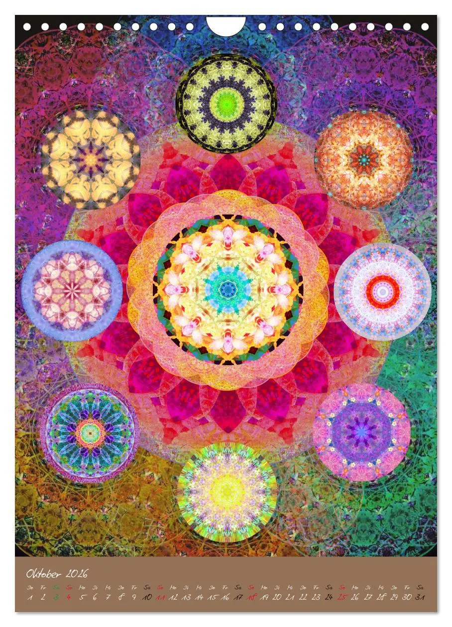 Bild: 9783516449495 | BLUMEN MANDALAS (Wandkalender 2026 DIN A4 hoch), CALVENDO...