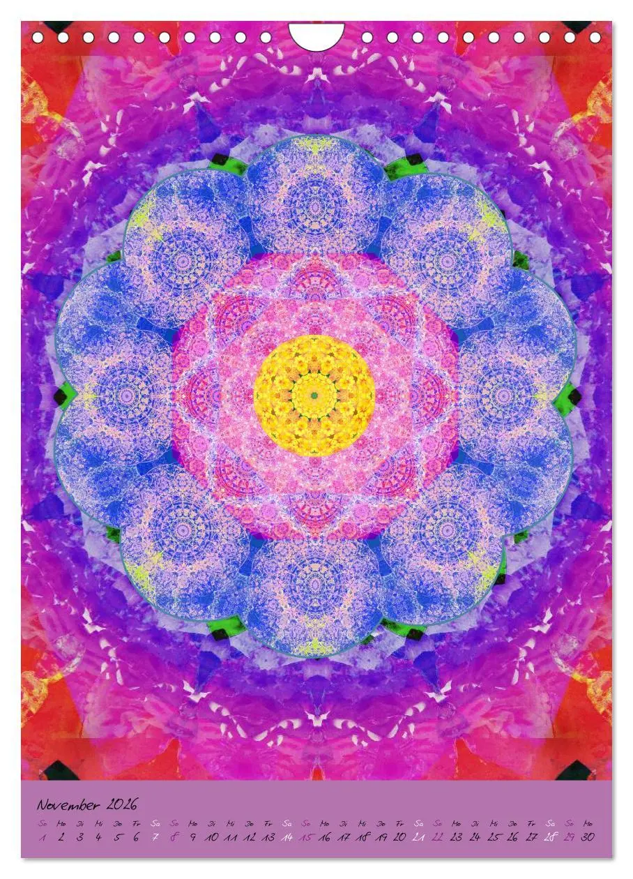 Bild: 9783516449495 | BLUMEN MANDALAS (Wandkalender 2026 DIN A4 hoch), CALVENDO...