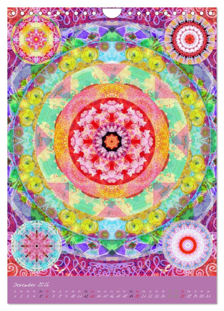 Bild: 9783516449495 | BLUMEN MANDALAS (Wandkalender 2026 DIN A4 hoch), CALVENDO...