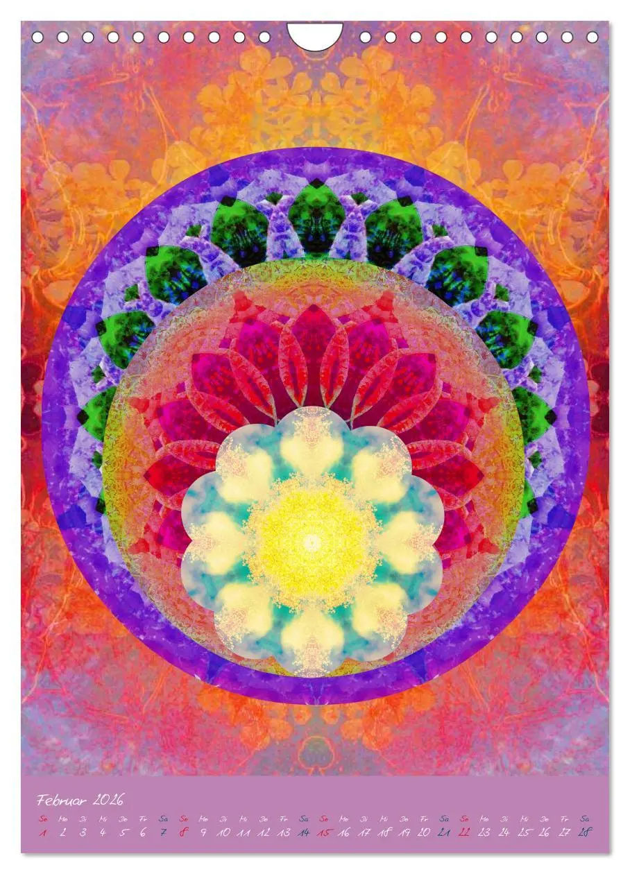 Bild: 9783516449495 | BLUMEN MANDALAS (Wandkalender 2026 DIN A4 hoch), CALVENDO...