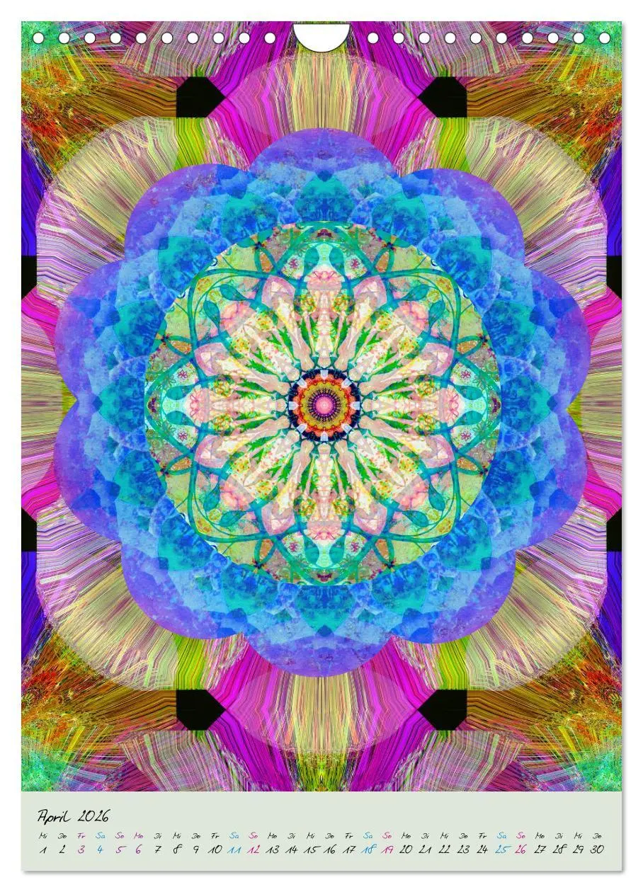 Bild: 9783516449495 | BLUMEN MANDALAS (Wandkalender 2026 DIN A4 hoch), CALVENDO...