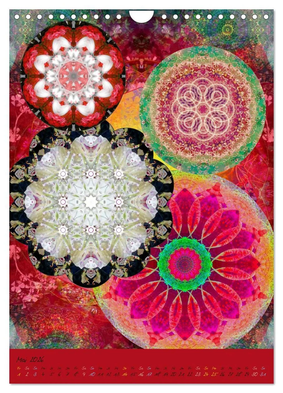 Bild: 9783516449495 | BLUMEN MANDALAS (Wandkalender 2026 DIN A4 hoch), CALVENDO...