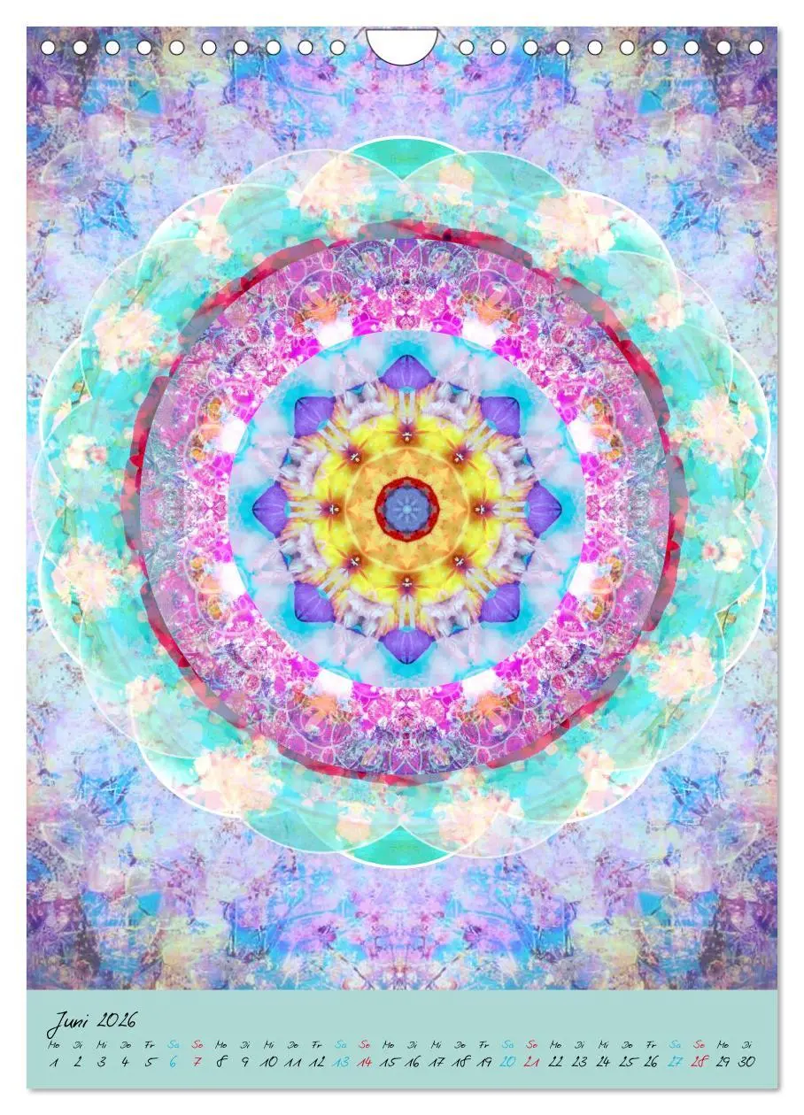 Bild: 9783516449495 | BLUMEN MANDALAS (Wandkalender 2026 DIN A4 hoch), CALVENDO...