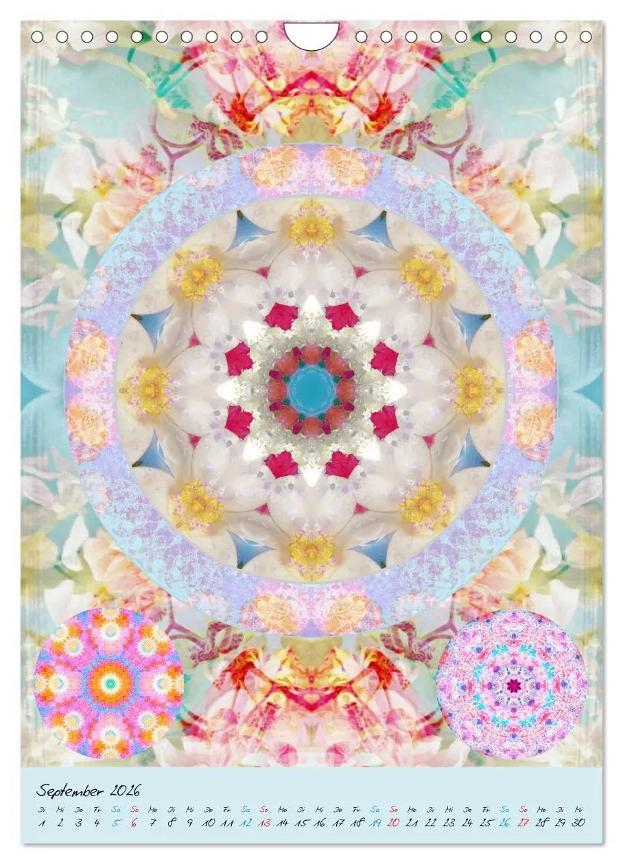 Bild: 9783516449495 | BLUMEN MANDALAS (Wandkalender 2026 DIN A4 hoch), CALVENDO...
