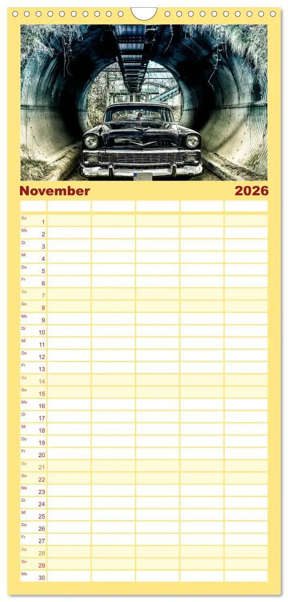Bild: 9783516519495 | Familienplaner 2026 - American Automobile mit 5 Spalten...