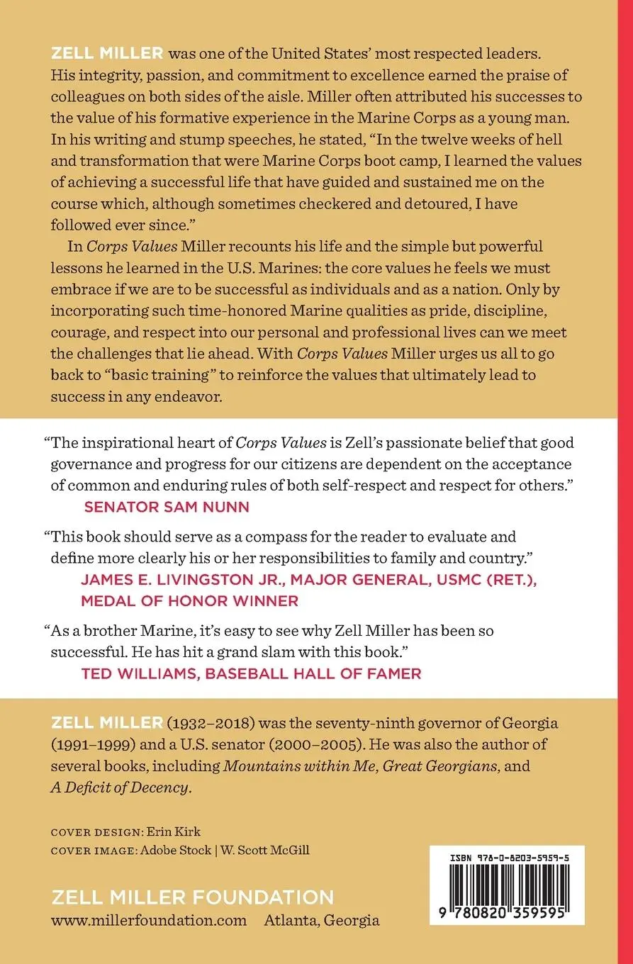Rückseite: 9780820359595 | Corps Values | Everything You Need to Know I Learned in the Marines
