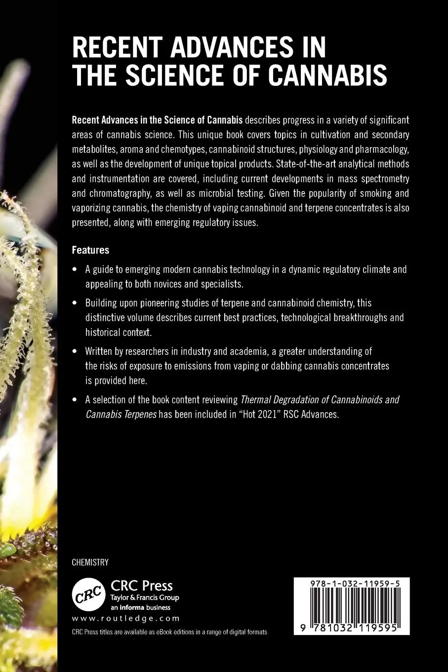 Rückseite: 9781032119595 | Recent Advances in the Science of Cannabis | Strongin (u. a.) | Buch