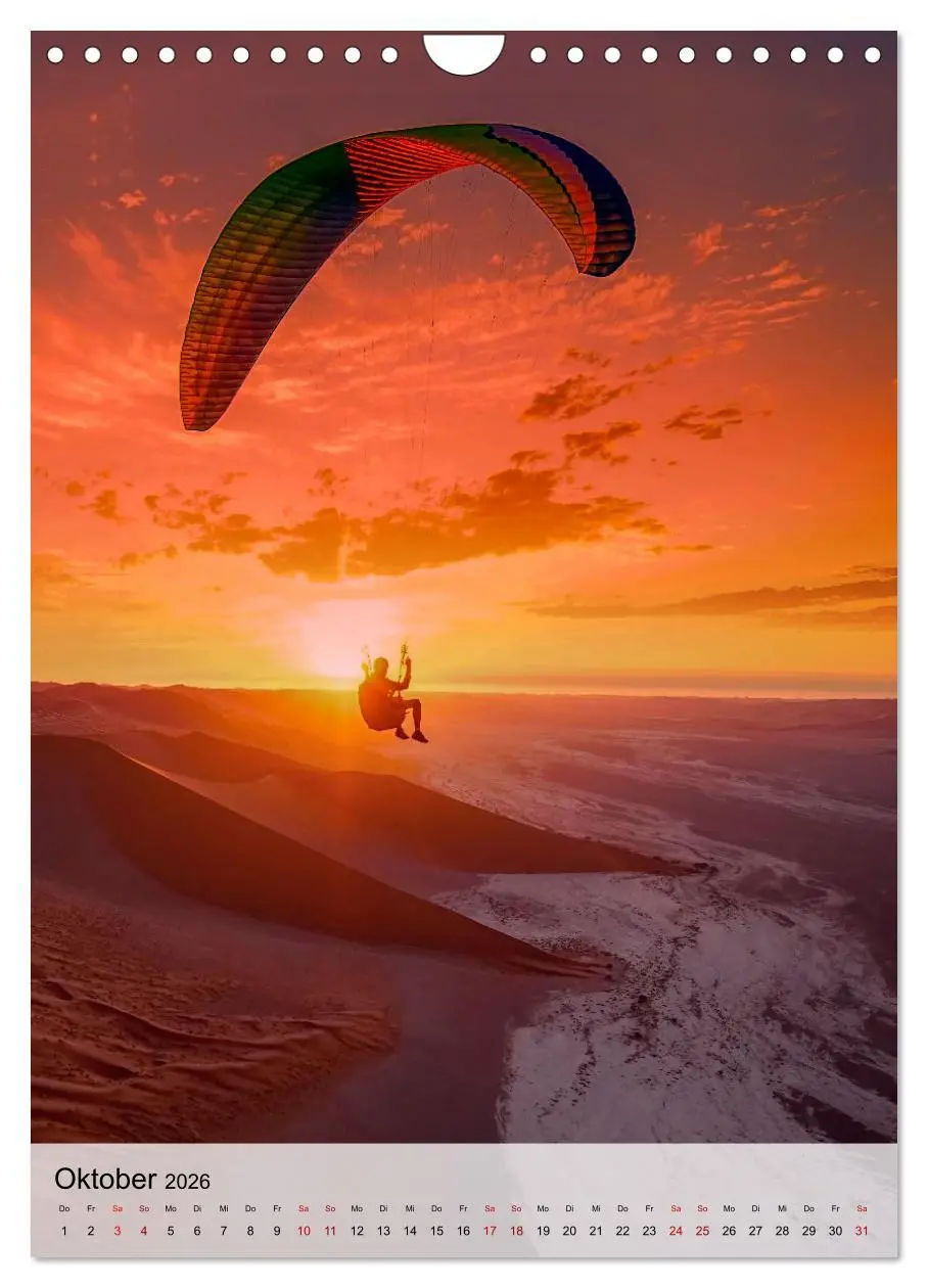 Bild: 9783516369595 | Paragliding - einfach Spaß (Wandkalender 2026 DIN A4 hoch),...