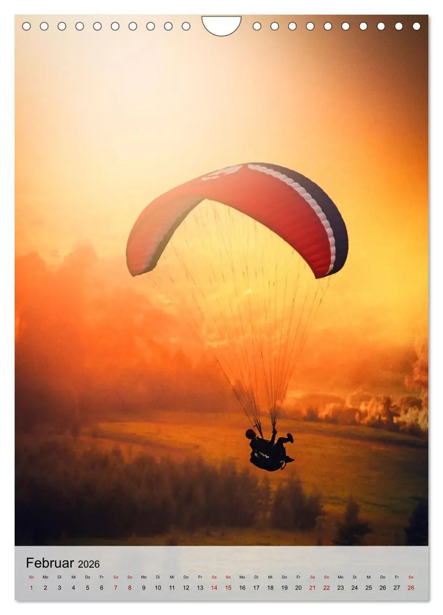 Bild: 9783516369595 | Paragliding - einfach Spaß (Wandkalender 2026 DIN A4 hoch),...