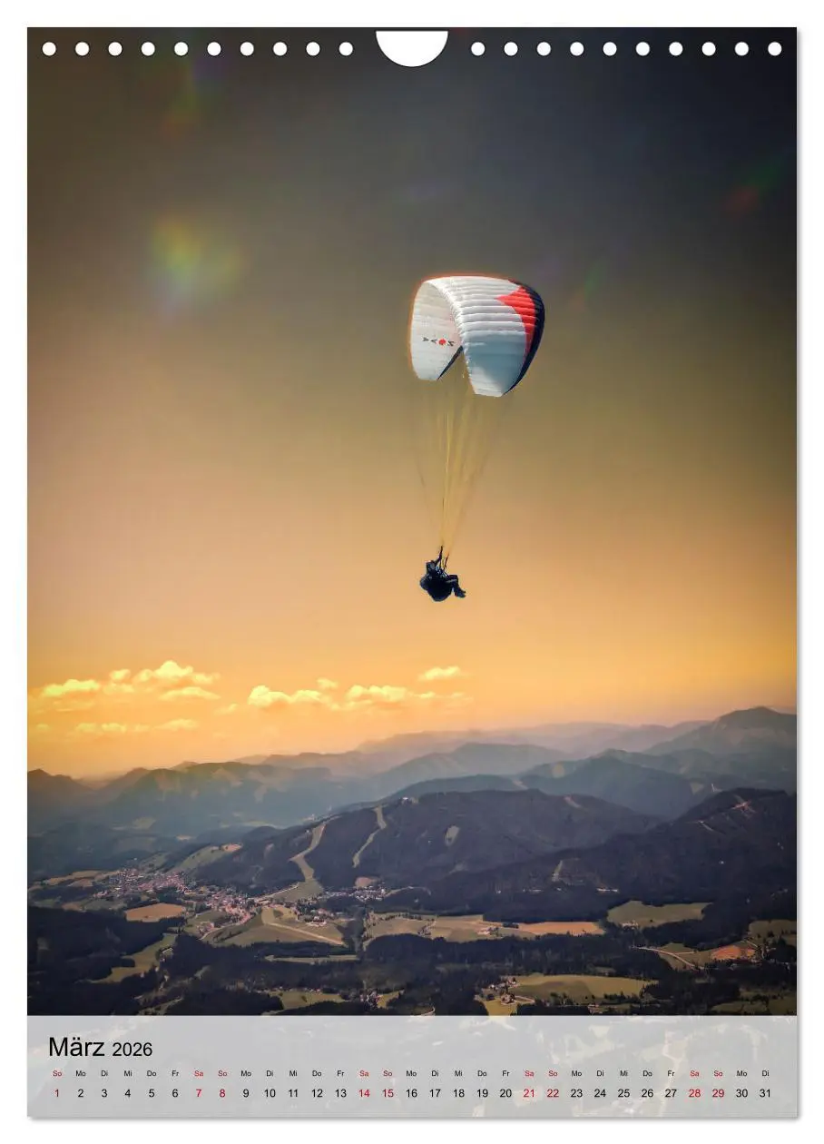 Bild: 9783516369595 | Paragliding - einfach Spaß (Wandkalender 2026 DIN A4 hoch),...