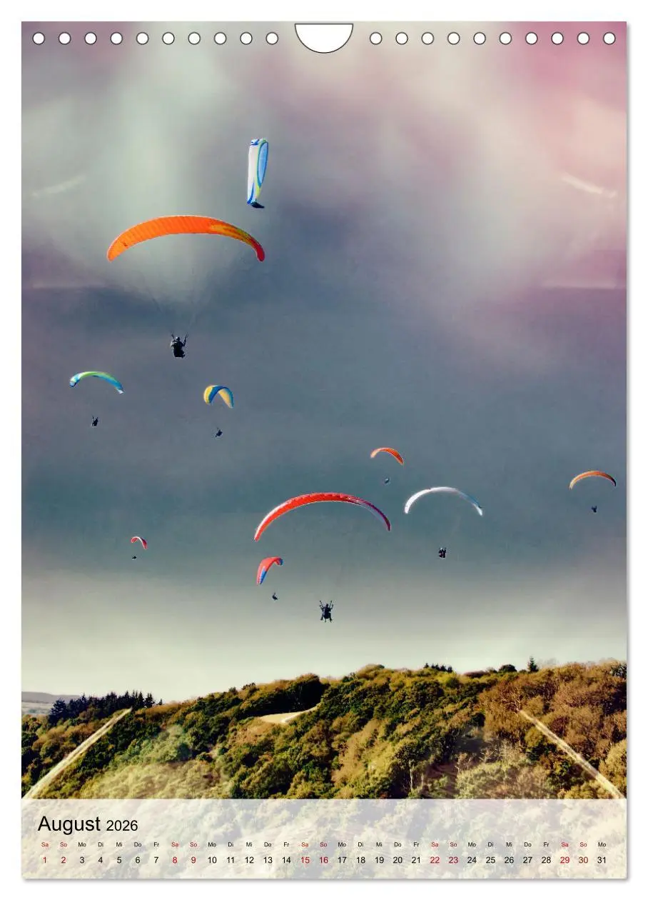 Bild: 9783516369595 | Paragliding - einfach Spaß (Wandkalender 2026 DIN A4 hoch),...
