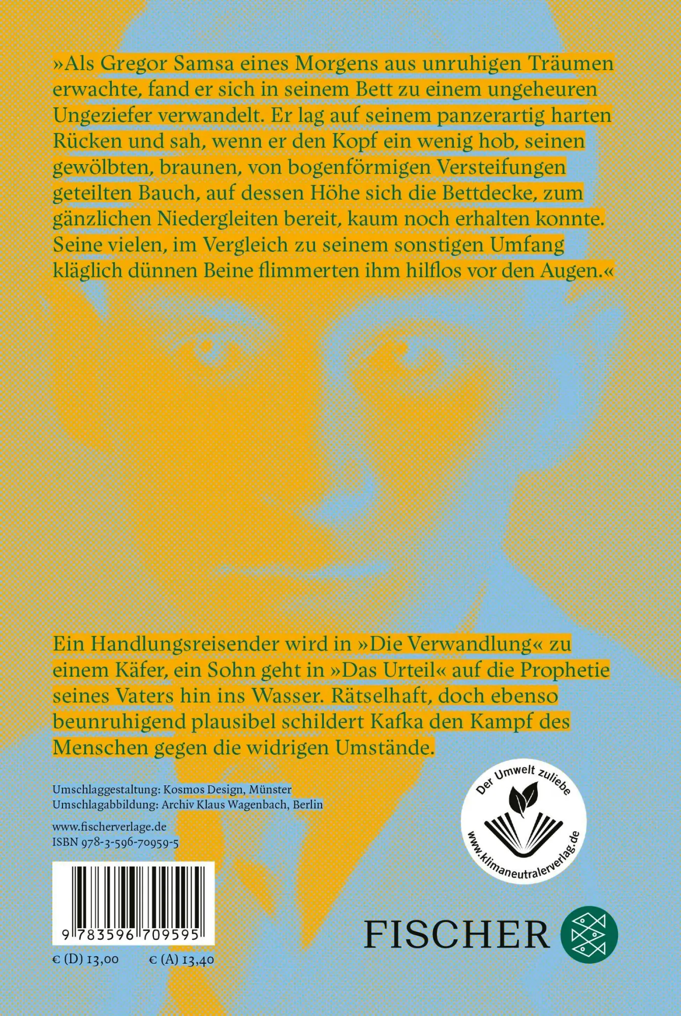 Rückseite: 9783596709595 | Das Urteil / Die Verwandlung | Erzählungen. Originalfassung | Kafka