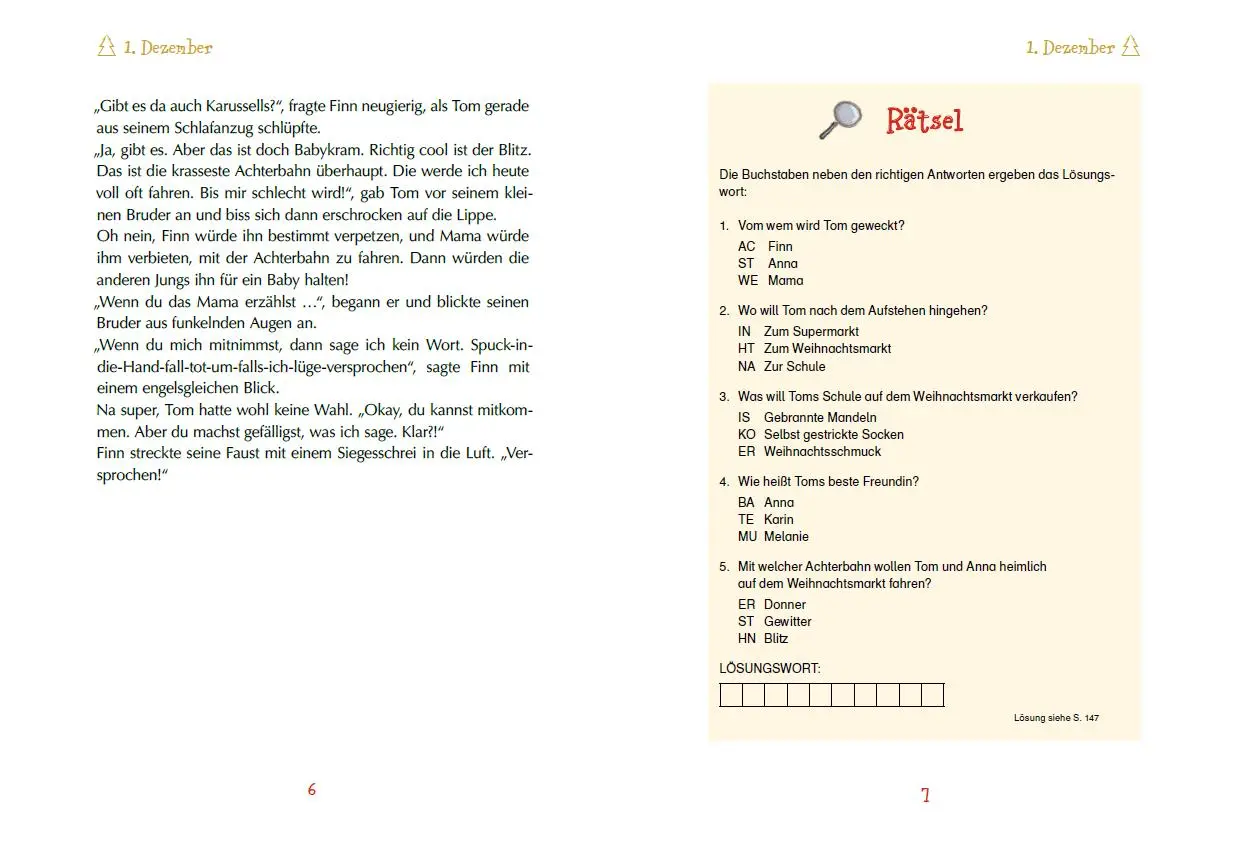 Bild: 9783780609595 | Drei Weihnachtsdetektive auf heißer Spur | Kristin Lückel | Kalender