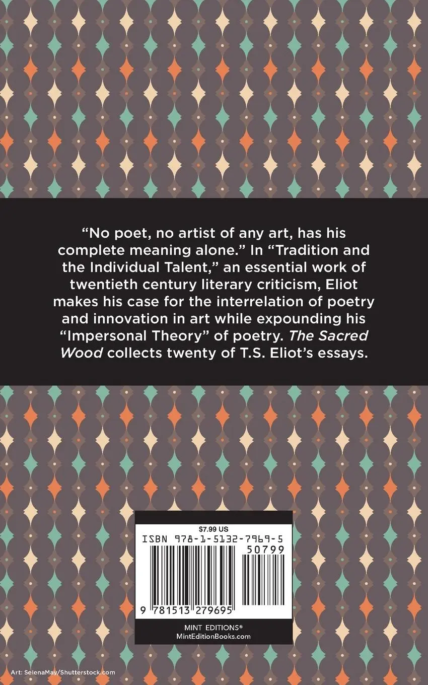 Rückseite: 9781513279695 | The Sacred Wood | T. S. Eliot | Taschenbuch | Paperback | Englisch