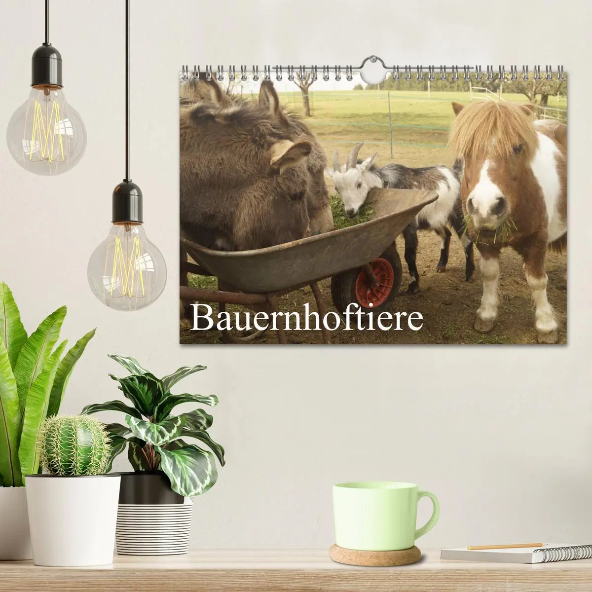 Bild: 9783516119695 | Bauernhoftiere (Wandkalender 2026 DIN A4 quer), CALVENDO...