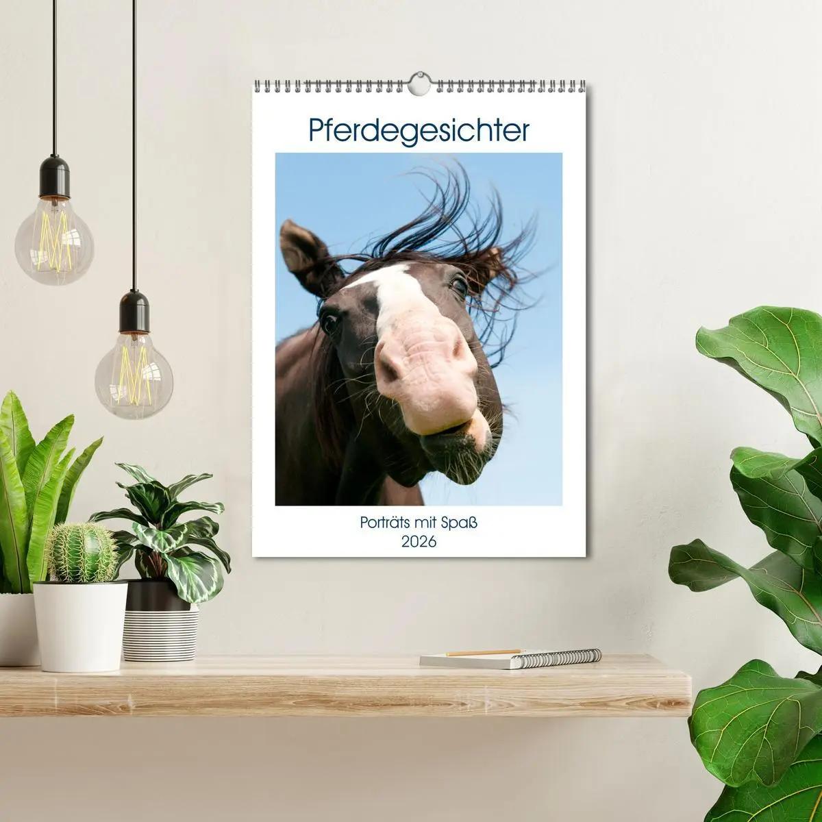 Bild: 9783516359695 | Pferdegesichter - Porträts mit Spaß (Wandkalender 2026 DIN A3...