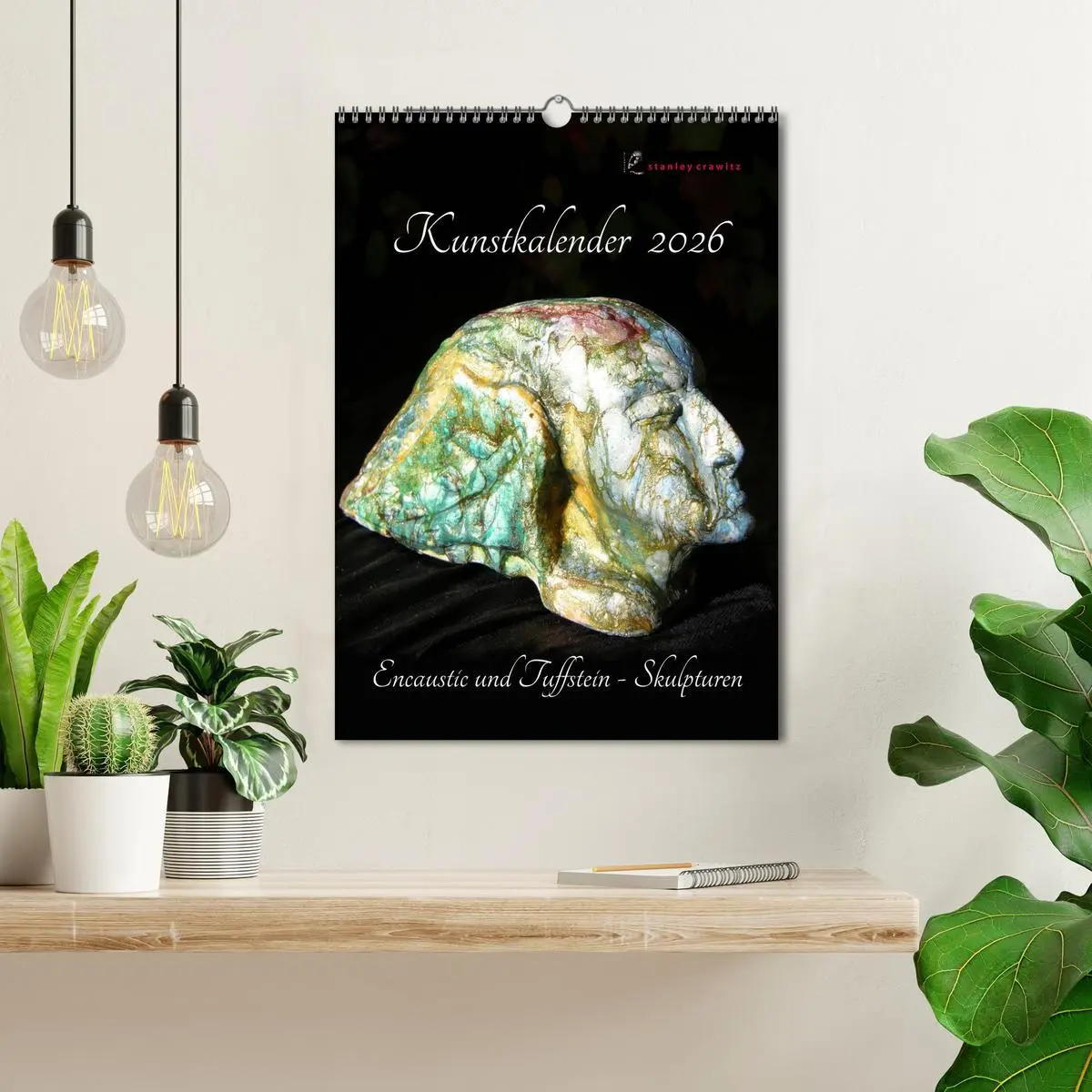 Bild: 9783516429695 | Kunstkalender 2026 - Encaustic und Tuffstein - Skulpturen...