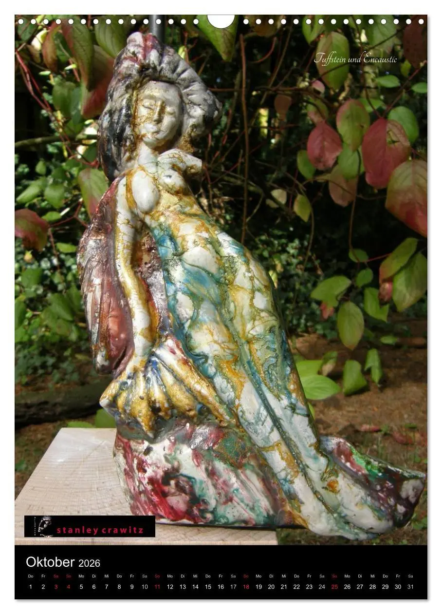 Bild: 9783516429695 | Kunstkalender 2026 - Encaustic und Tuffstein - Skulpturen...